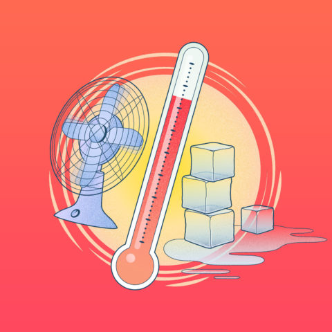 visual representing a hot night in summer