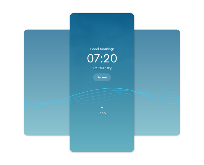 Sleep Cycle's alarm clock screenshot
