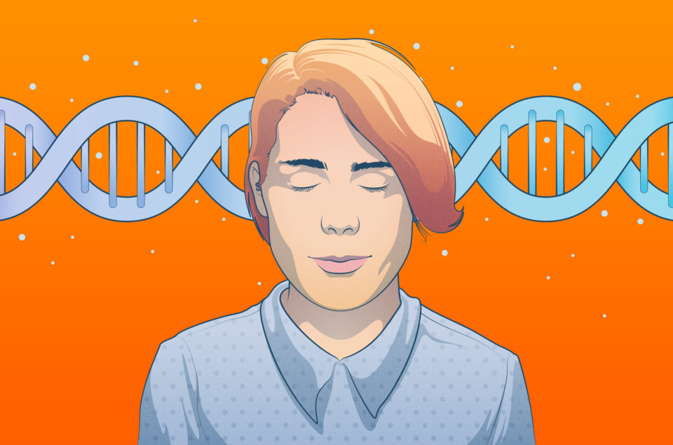 Visual representing sleep genes - the link between sleep and genetics