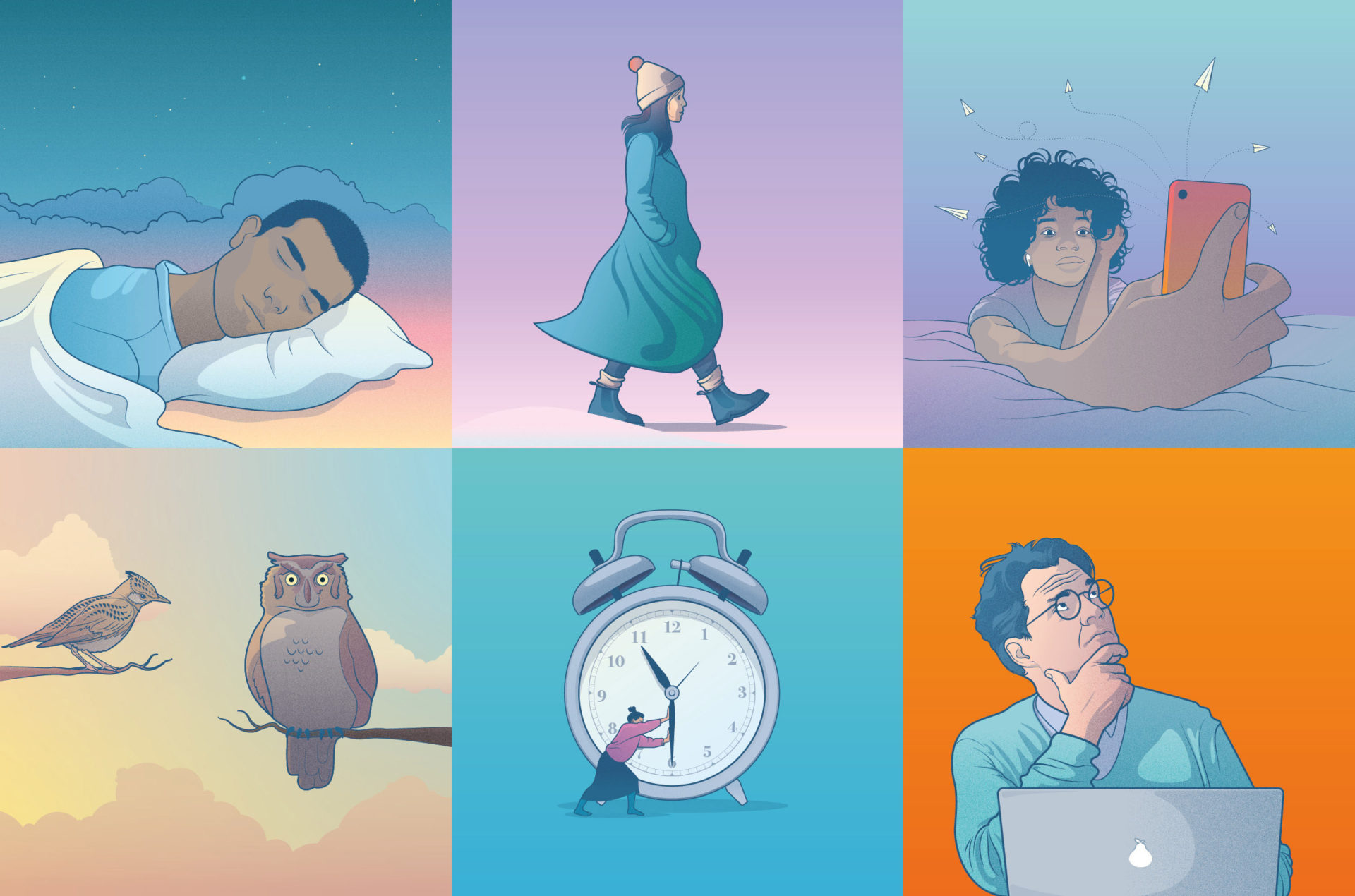 World Sleep day 2022 - visual representing best practices for better sleep