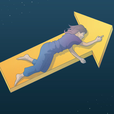 visual representing a leader woman sleeping