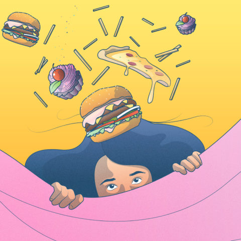 visual representing food coma