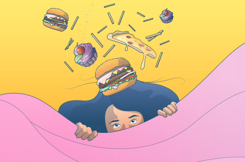 visual representing food coma