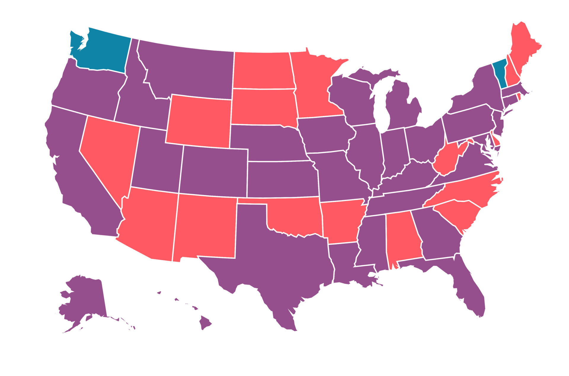 Cough Radar - Heat map 50 US states